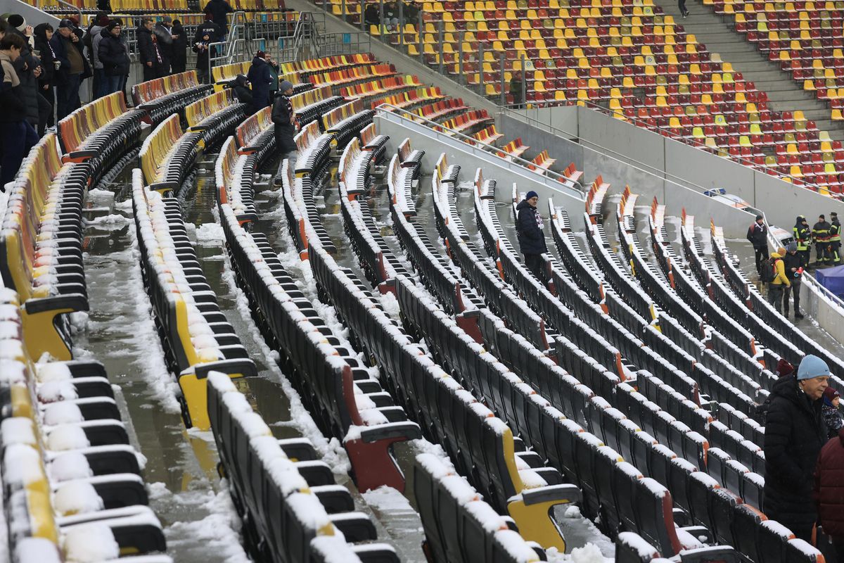 Imagini de la încălzire înainte de Rapid - Dinamo, 21.02.2026
