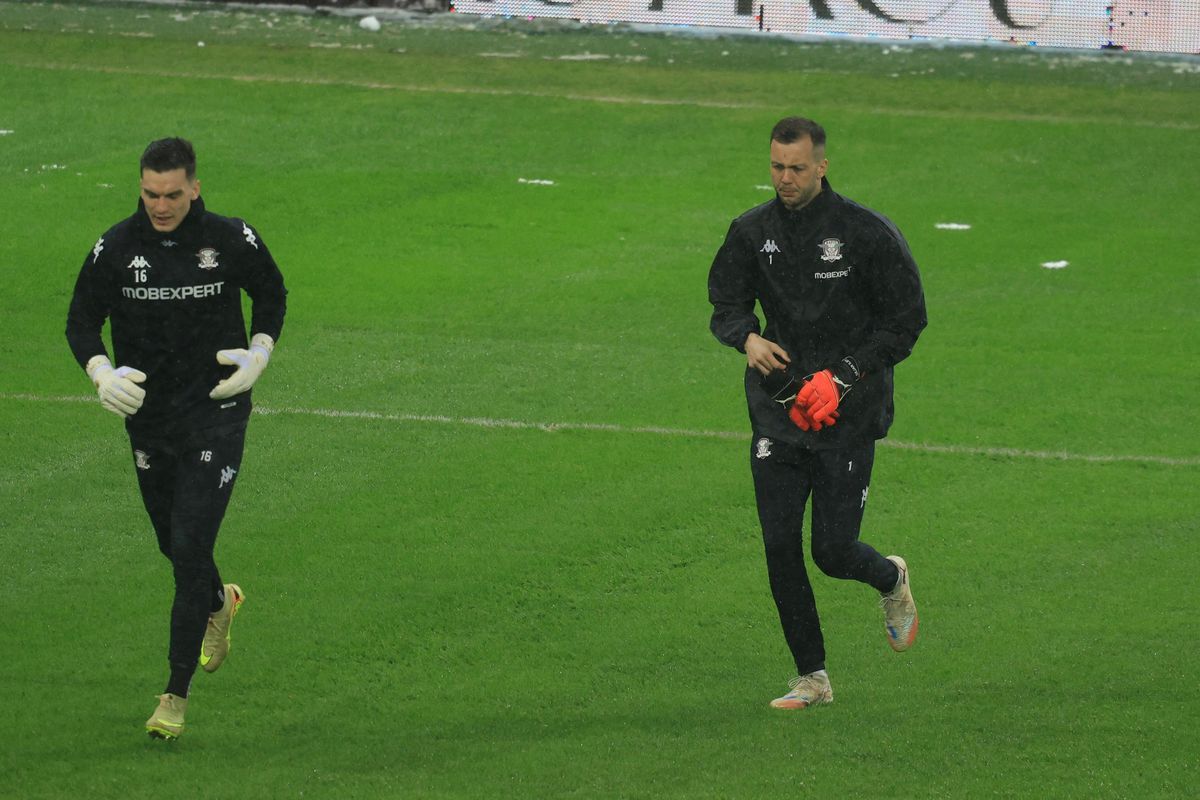 Imagini de la încălzire înainte de Rapid - Dinamo, 21.02.2026