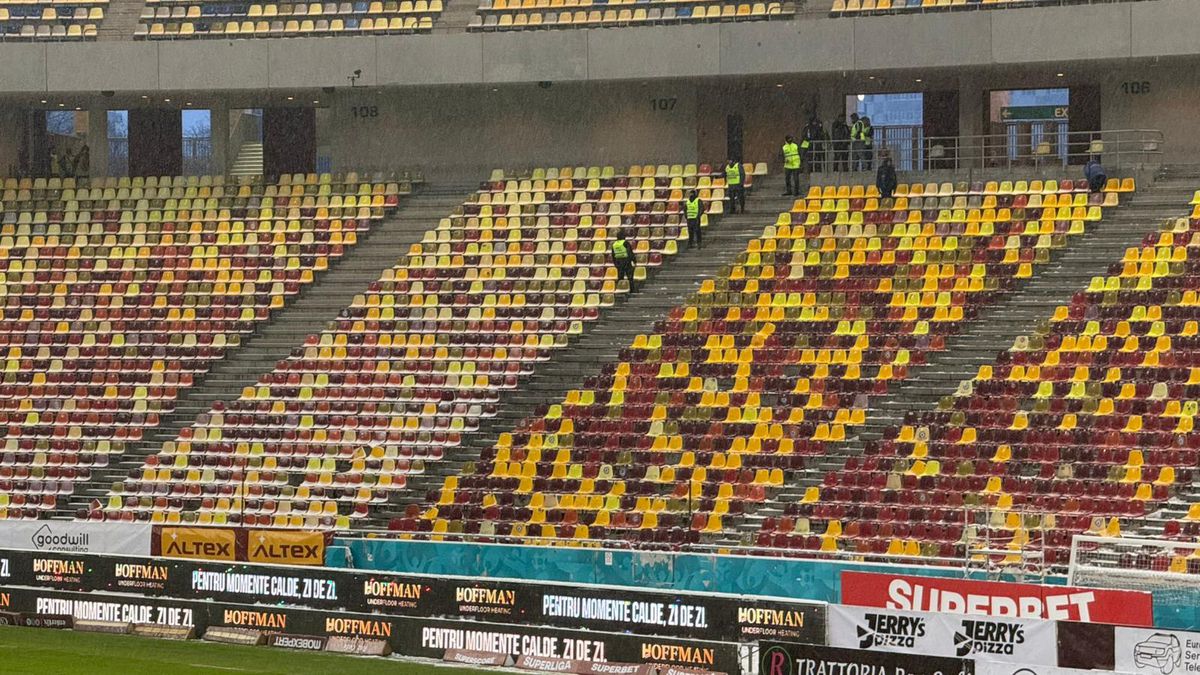 Arena Națională, cu două ore înainte de Rapid - Dinamo, etapa 28 + lojile celor două echipe