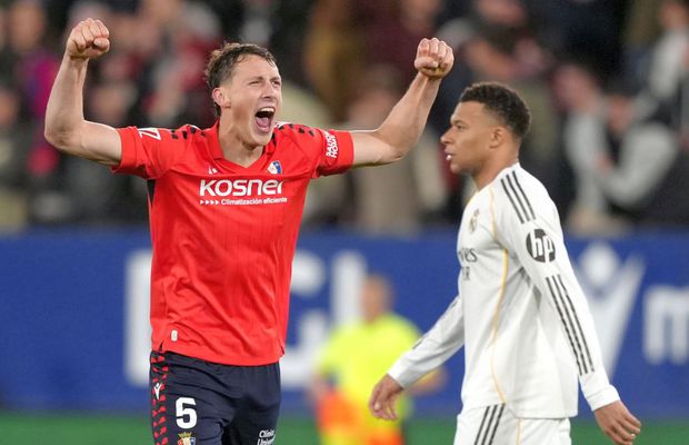 Rezultat-ȘOC! Real Madrid a pierdut la Osasuna și riscă să cedeze fotoliul de lider după o singură etapă