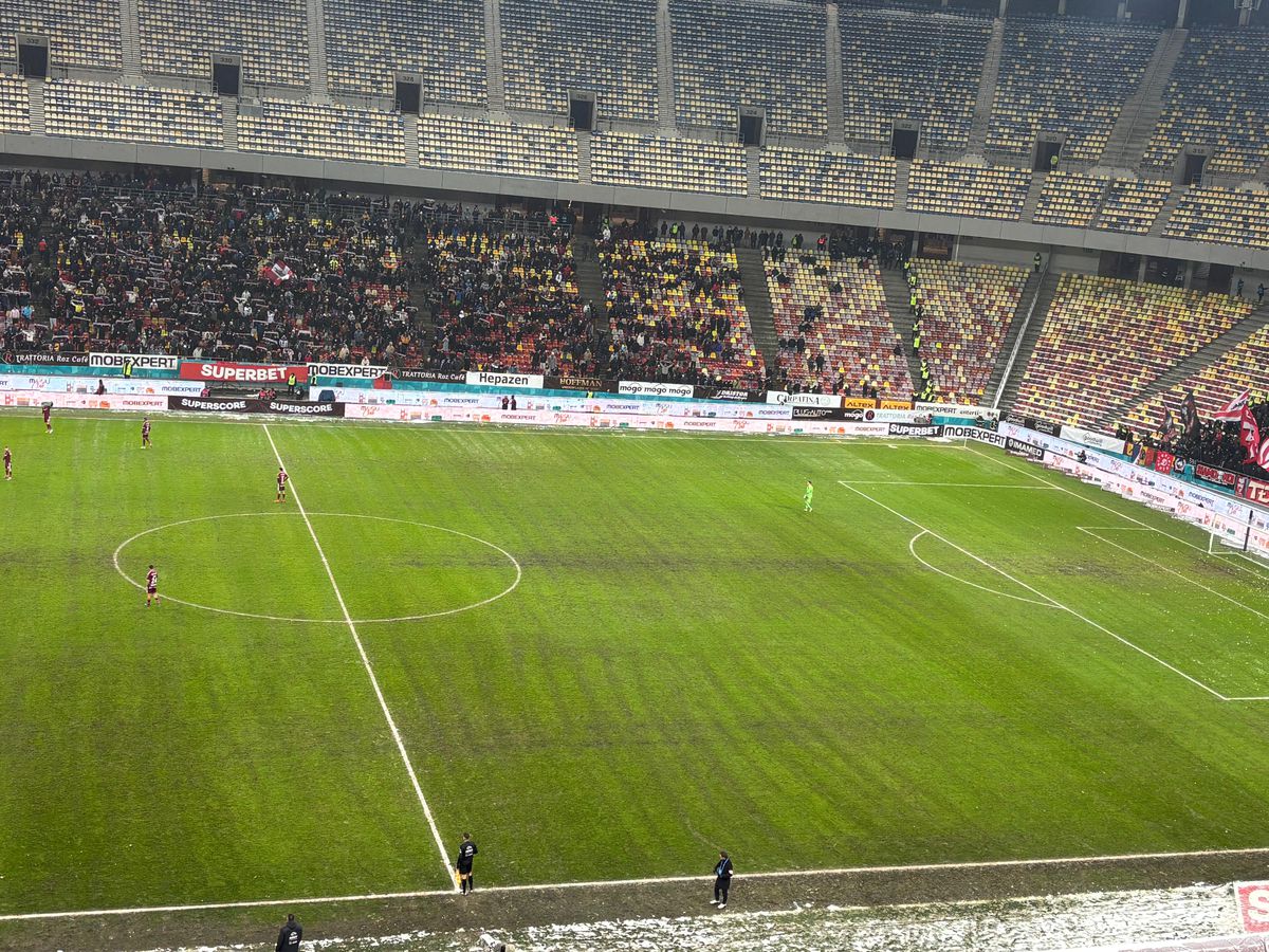 După Rapid - Dinamo, dezastrul » Așa arată gazonul Arenei Naționale înainte de FCSB - Metaloglobus