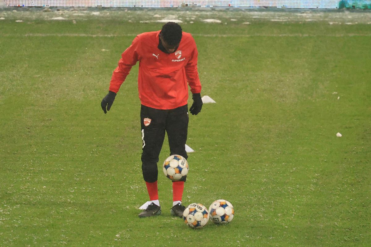Imagini de la încălzire înainte de Rapid - Dinamo, 21.02.2026