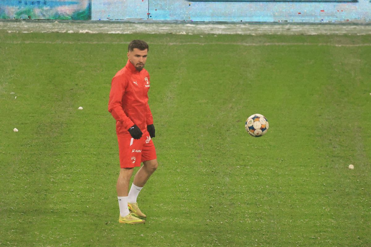 Imagini de la încălzire înainte de Rapid - Dinamo, 21.02.2026