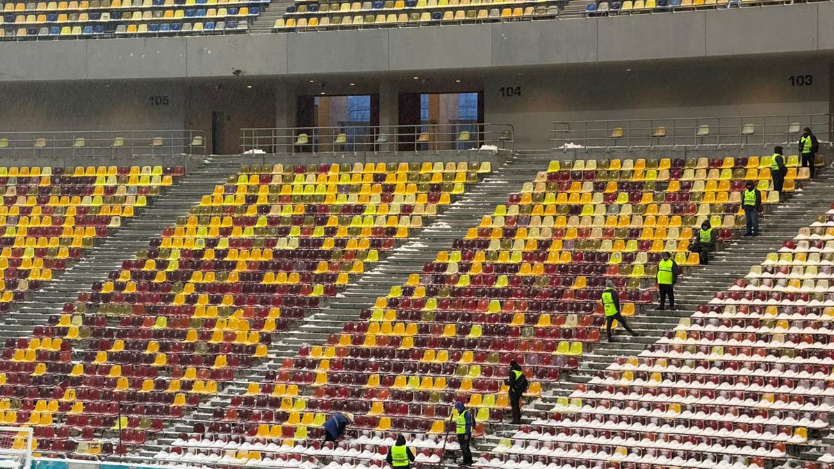 Arena Națională, cu două ore înainte de Rapid - Dinamo, etapa 28 + lojile celor două echipe