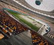 Gazonul Arenei Naționale, acoperit de zăpadă în ziua meciului Rapid - Dinamo/ foto Facebook @Rapid