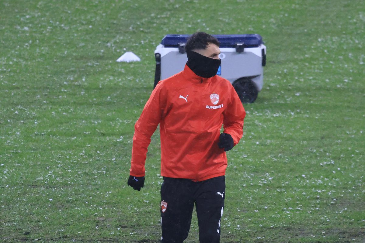 Imagini de la încălzire înainte de Rapid - Dinamo, 21.02.2026