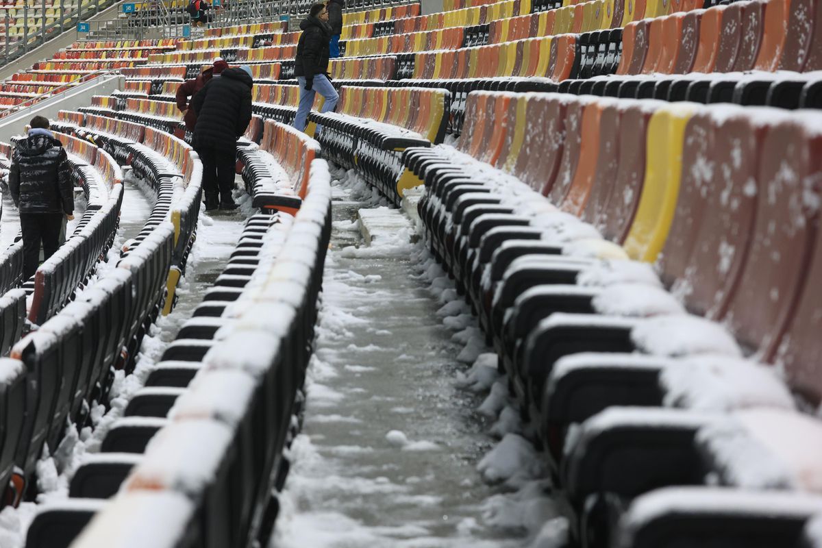 Imagini de la încălzire înainte de Rapid - Dinamo, 21.02.2026