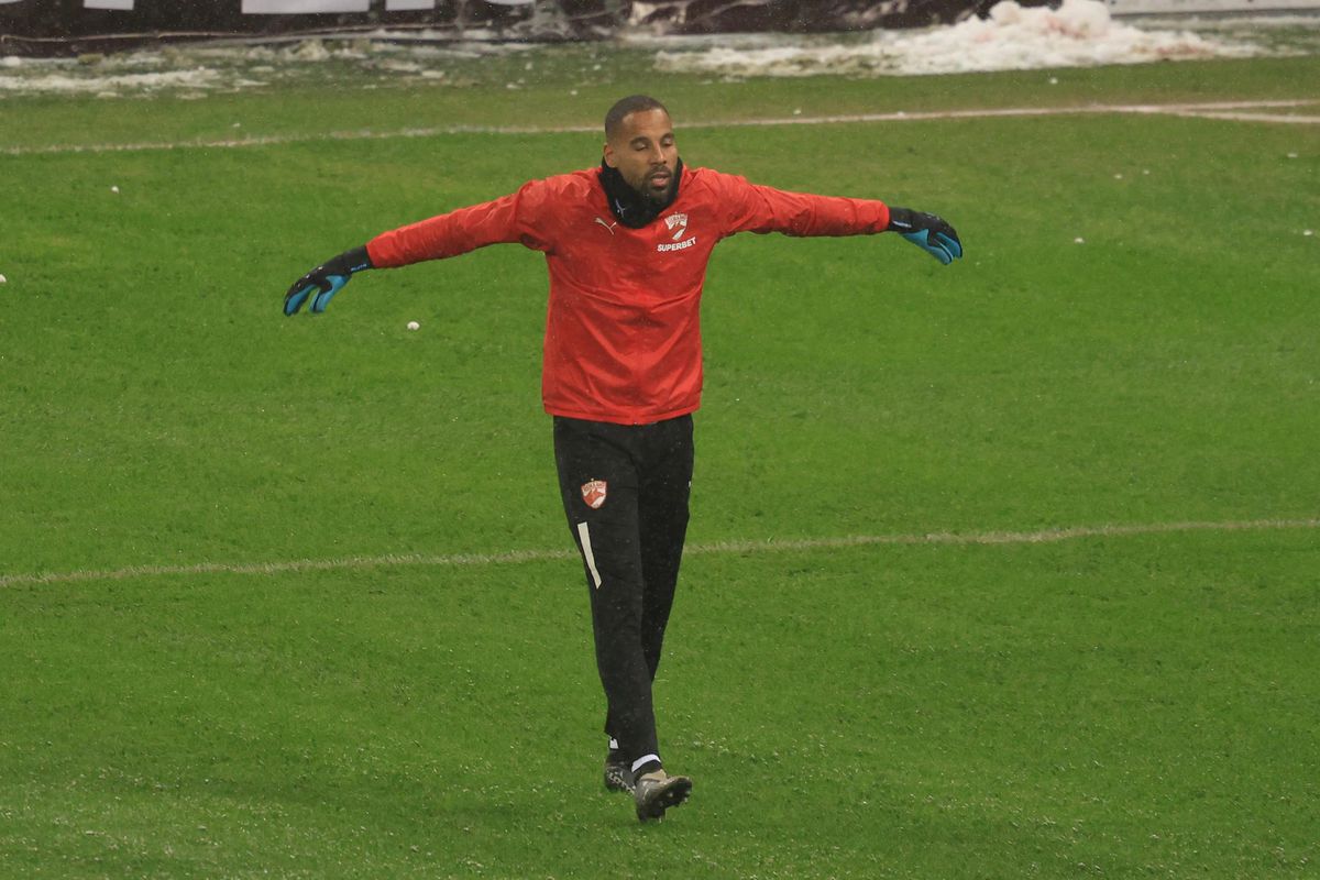 Imagini de la încălzire înainte de Rapid - Dinamo, 21.02.2026