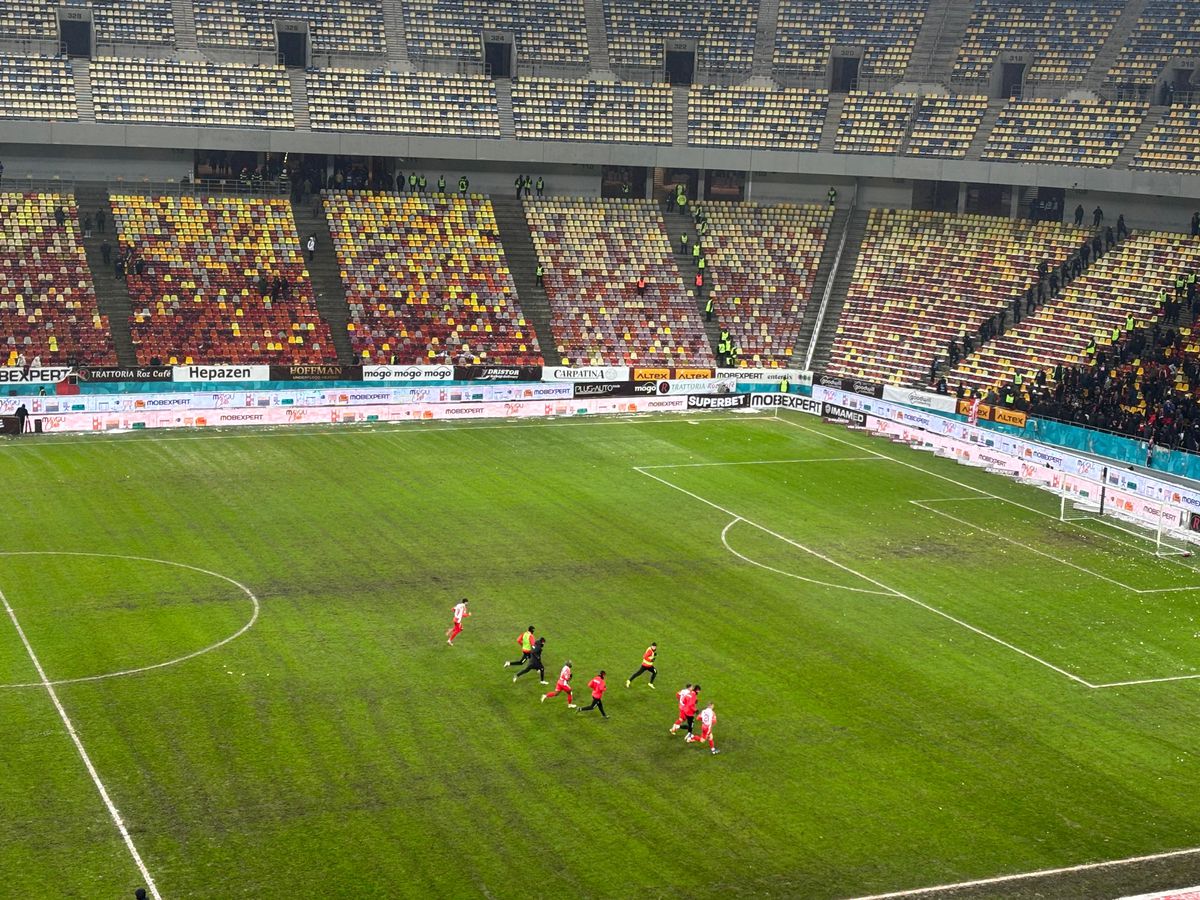 După Rapid - Dinamo, dezastrul » Așa arată gazonul Arenei Naționale înainte de FCSB - Metaloglobus