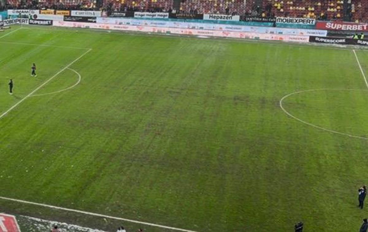 După Rapid - Dinamo, dezastrul » Așa arată gazonul Arenei Naționale înainte de FCSB - Metaloglobus