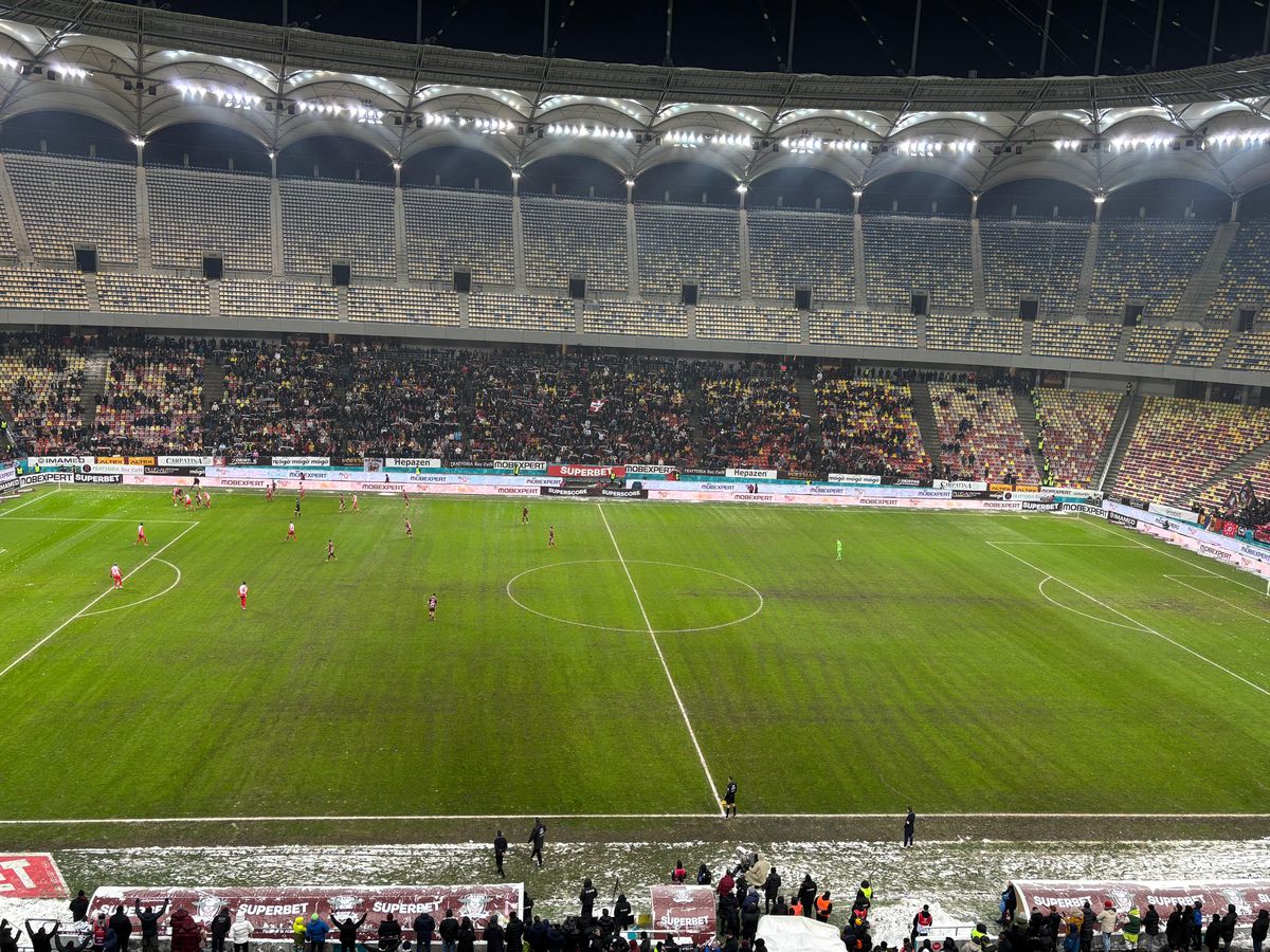 După Rapid - Dinamo, dezastrul » Așa arată gazonul Arenei Naționale înainte de FCSB - Metaloglobus