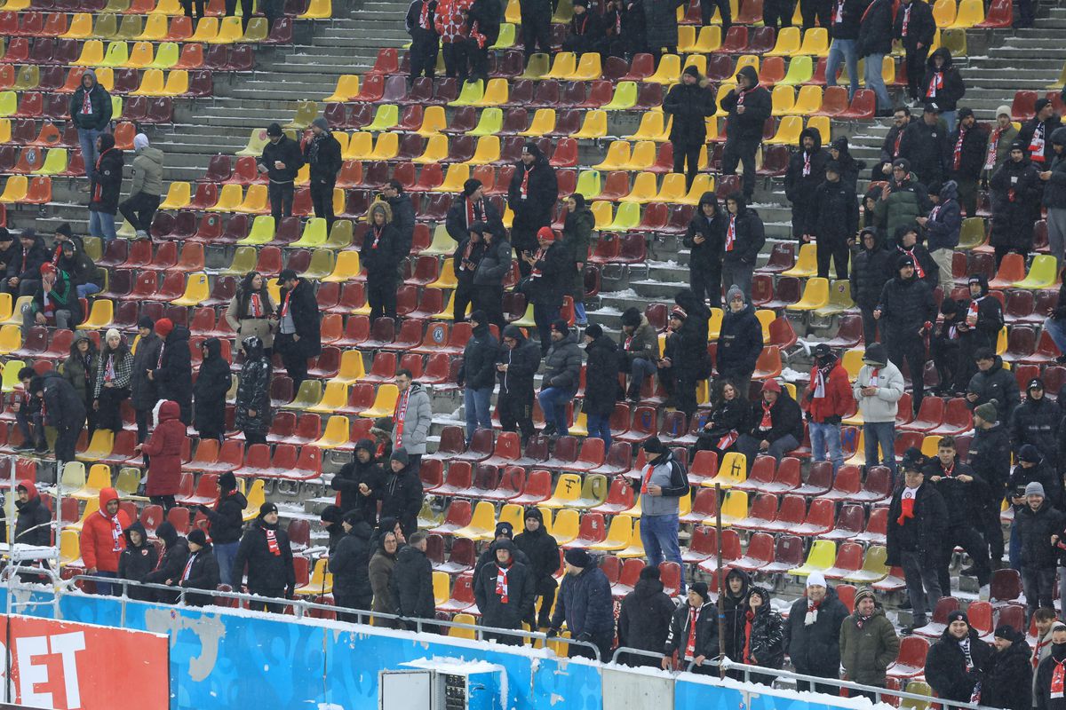 Imagini de la încălzire înainte de Rapid - Dinamo, 21.02.2026