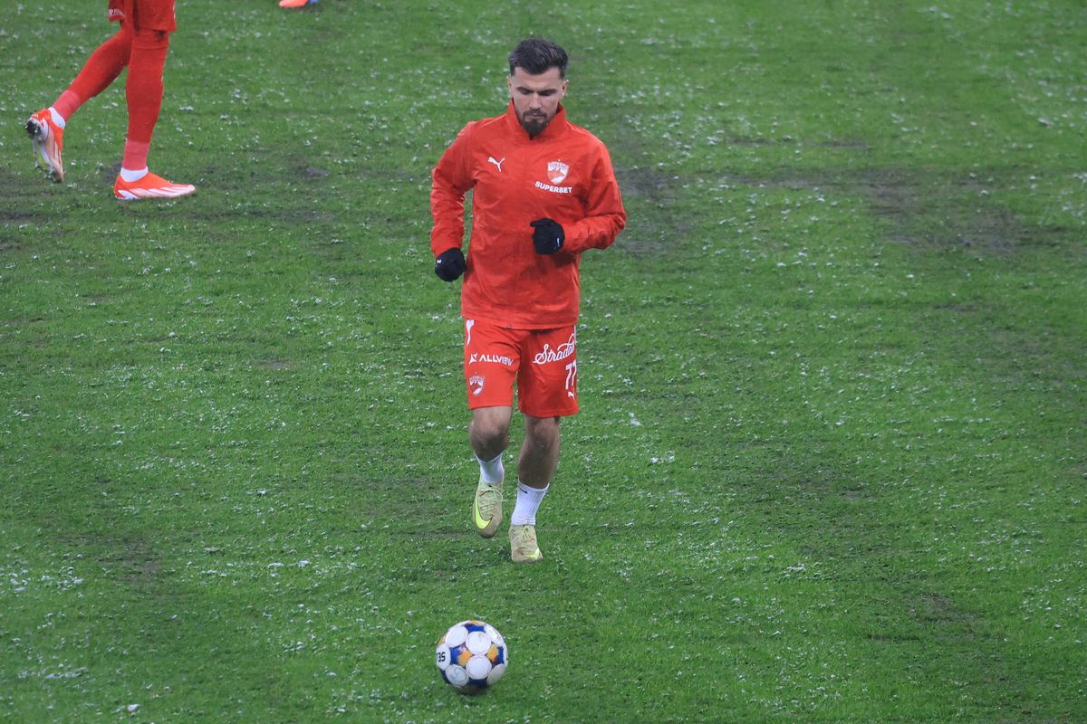 Imagini de la încălzire înainte de Rapid - Dinamo, 21.02.2026