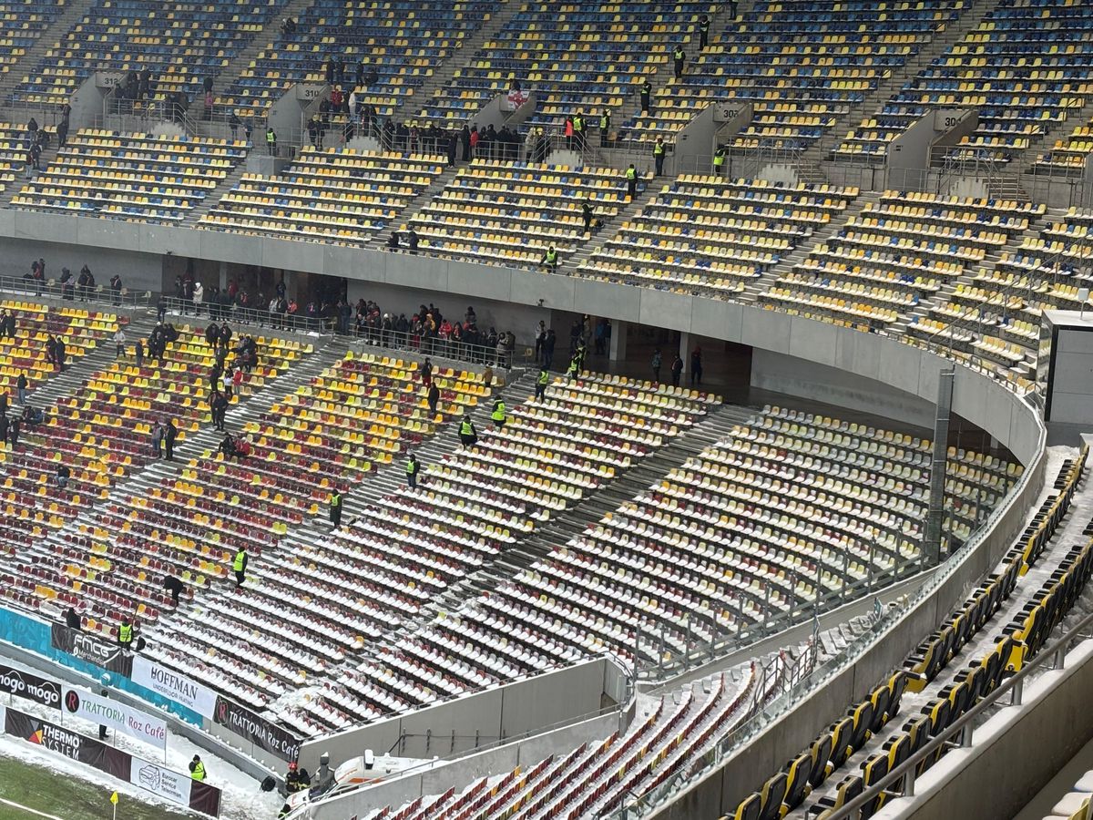 Arena Națională, cu două ore înainte de Rapid - Dinamo, etapa 28 + lojile celor două echipe