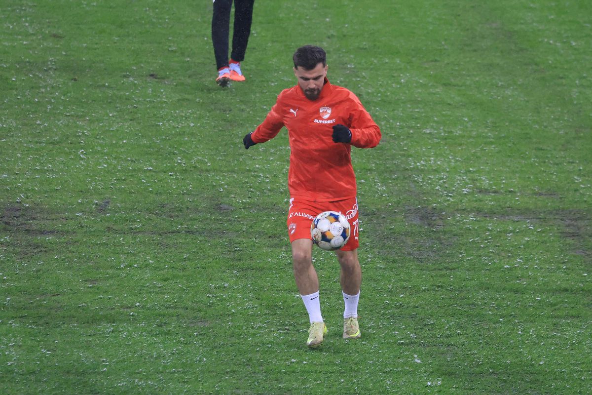 Imagini de la încălzire înainte de Rapid - Dinamo, 21.02.2026