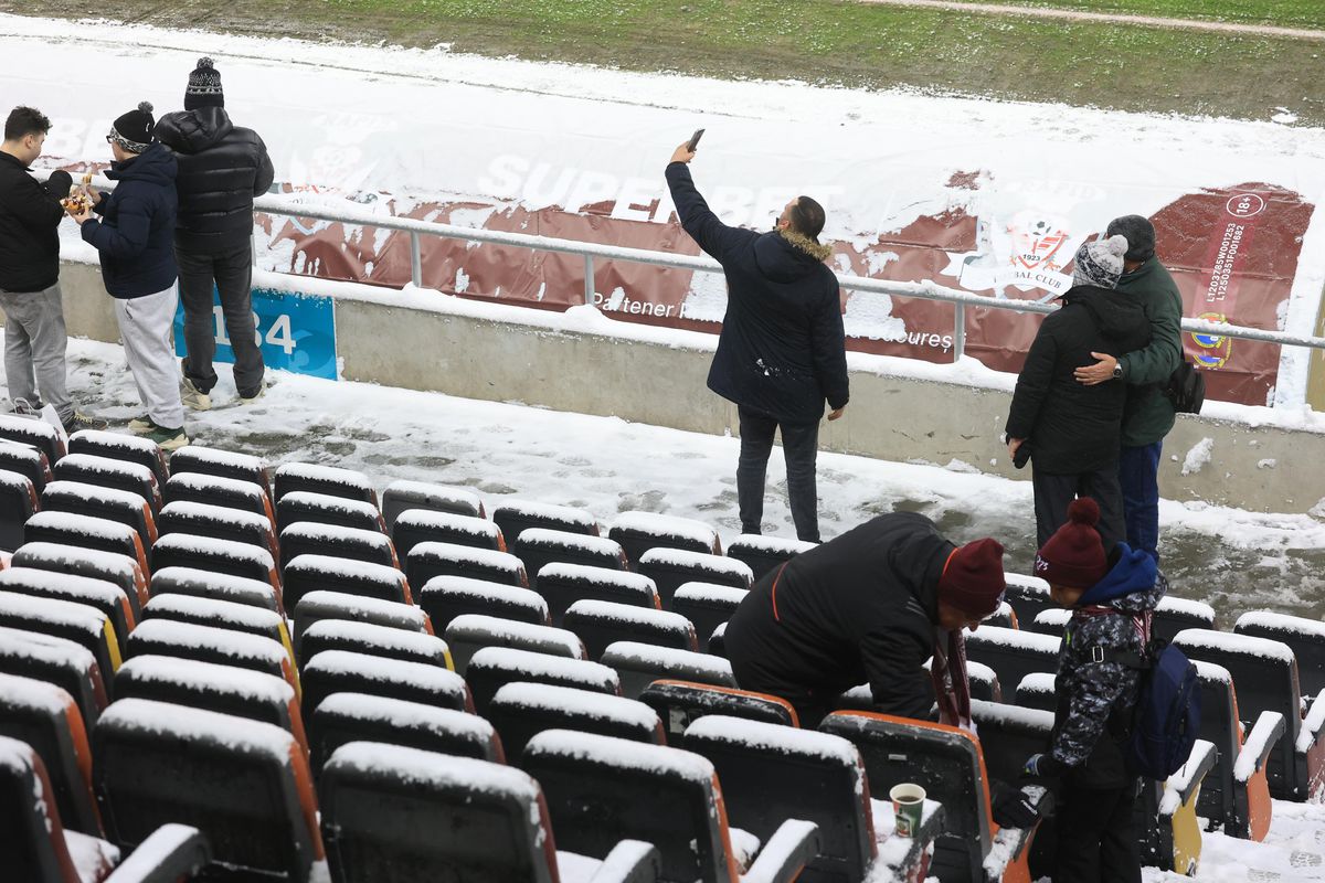 Imagini de la încălzire înainte de Rapid - Dinamo, 21.02.2026