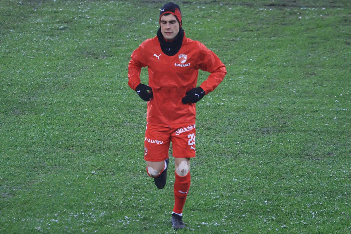 Imagini de la încălzire înainte de Rapid - Dinamo, 21.02.2026