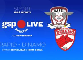 Rapid - Dinamo, derby pe zăpadă » Comentăm la GSP Live Special cu Ionuț Chirilă și Costin Lazăr
