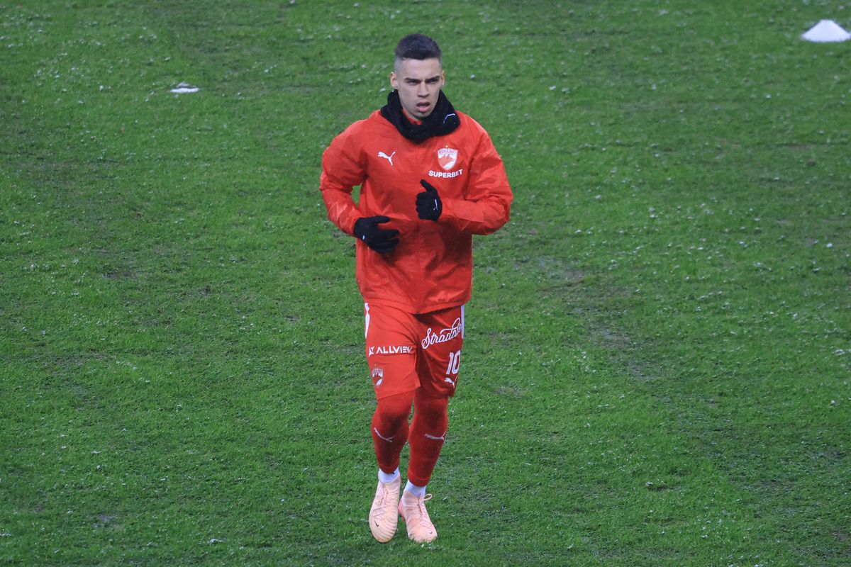Imagini de la încălzire înainte de Rapid - Dinamo, 21.02.2026