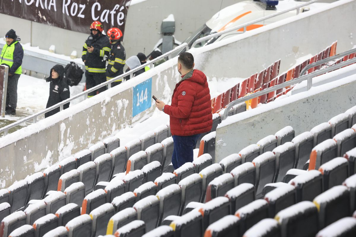 Imagini de la încălzire înainte de Rapid - Dinamo, 21.02.2026
