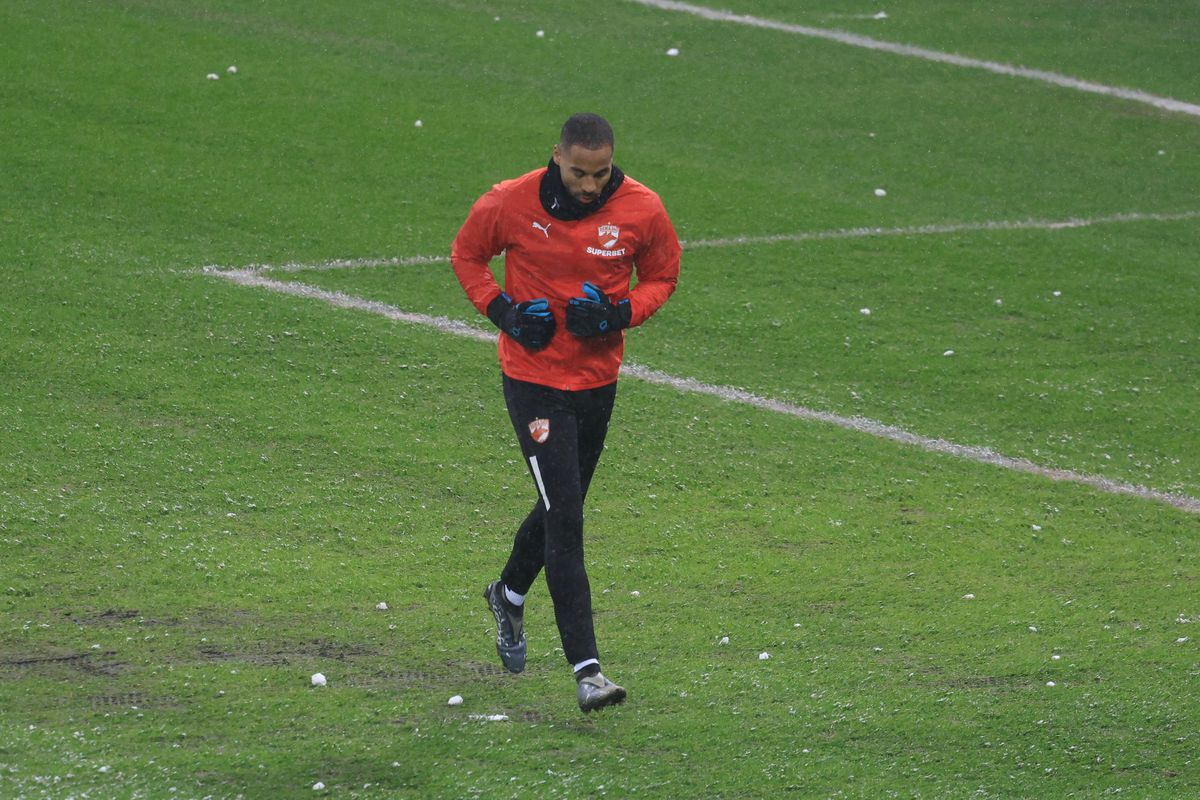 Imagini de la încălzire înainte de Rapid - Dinamo, 21.02.2026
