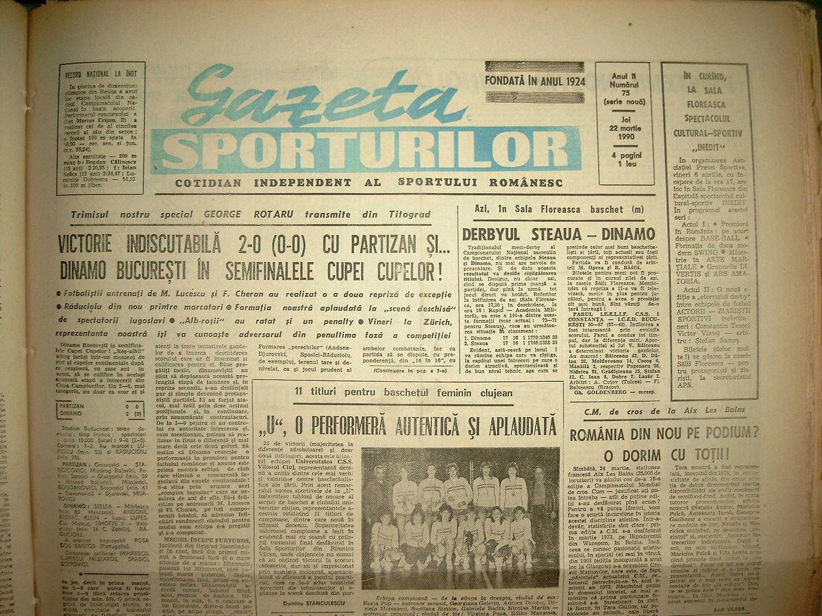 RETRO GSP // 21 martie, ziua „câinilor”! Dinamo obținea cele mai mari performanțe europene