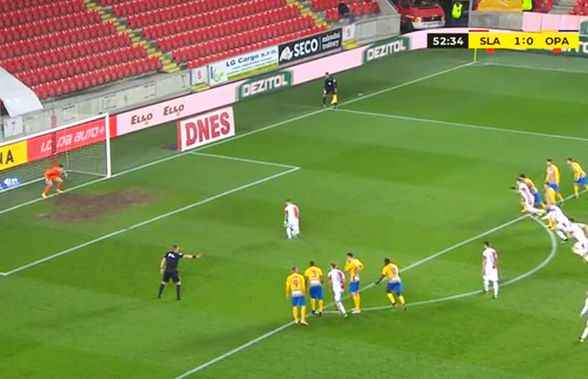 VIDEO Nicolae Stanciu, încă un gol pentru Slavia » Confuzie totală la penalty-l executat de român