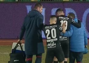Moment violent în Liga 1: „Are un hematom foarte mare, e desfigurat”