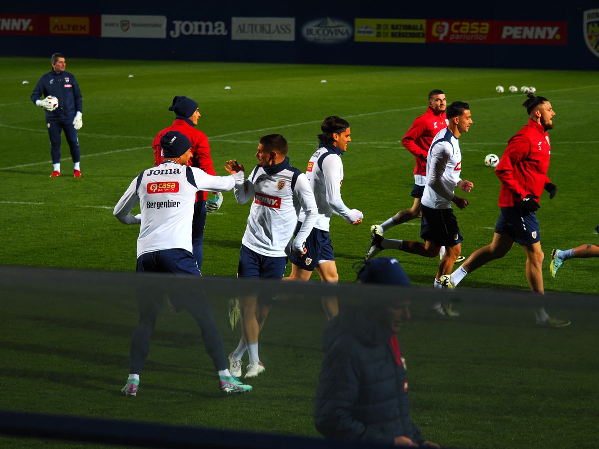 Edi „Ninja” Iordănescu a atras toate privirile la antrenamentul oficial al României » Ce accesoriu a purtat