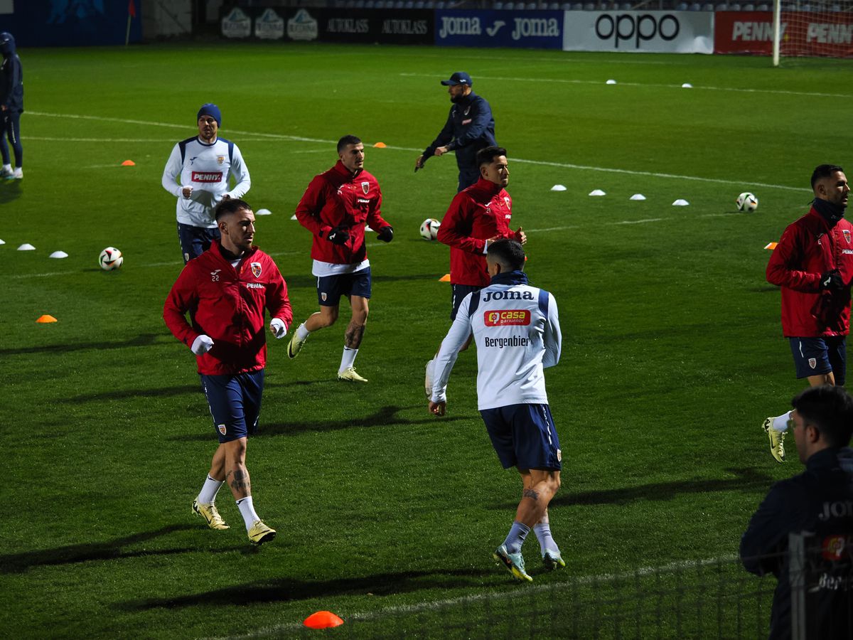 Edi „Ninja” Iordănescu a atras toate privirile la antrenamentul oficial al României » Ce accesoriu a purtat