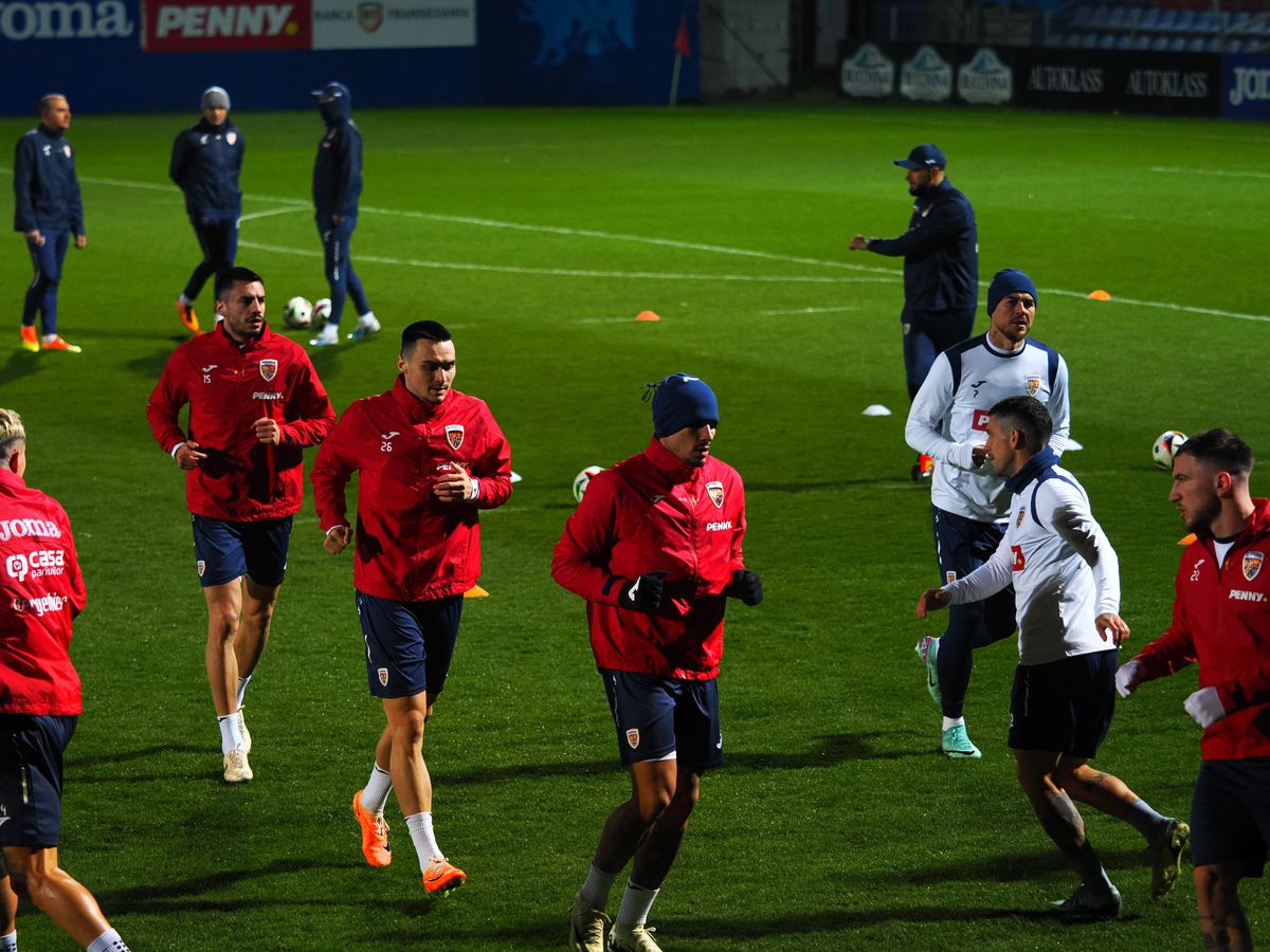 Edi „Ninja” Iordănescu a atras toate privirile la antrenamentul oficial al României » Ce accesoriu a purtat