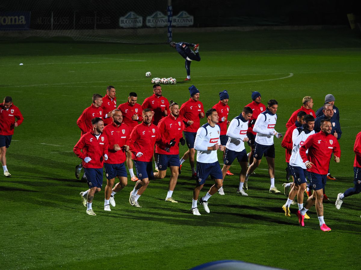 Edi „Ninja” Iordănescu a atras toate privirile la antrenamentul oficial al României » Ce accesoriu a purtat