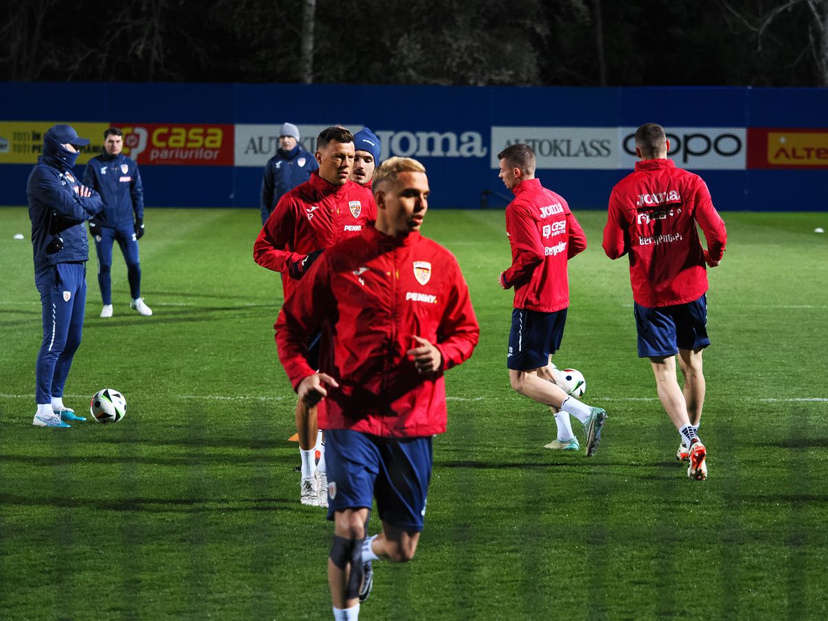 Edi „Ninja” Iordănescu a atras toate privirile la antrenamentul oficial al României » Ce accesoriu a purtat