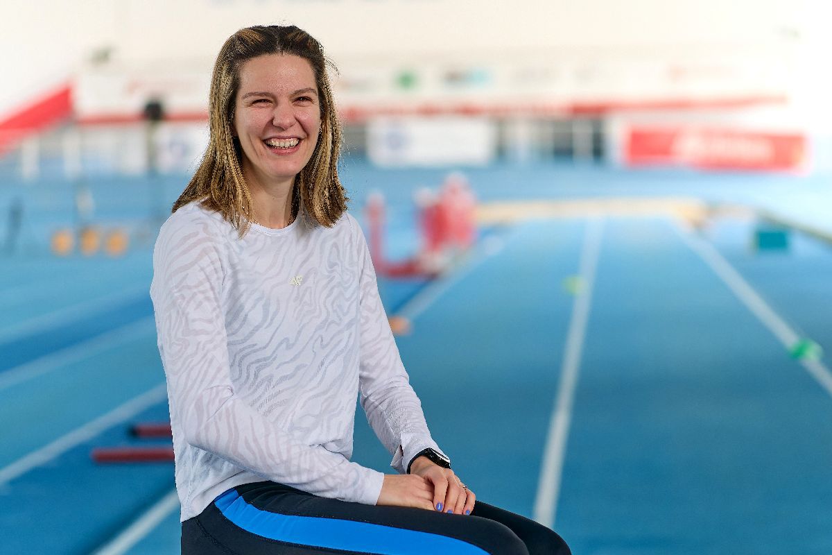 Imagini cu atleta Alina Rotaru-Kottmann, în interviul acordat Gazetei Sporturilor