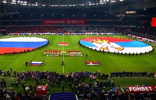 Amical controversat la Moscova » Ce au scandat, la unison, fanii ruși și cei ai Serbiei