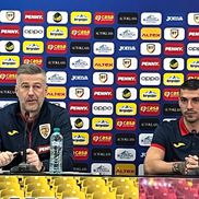 Nicolae Stanciu și Edi Iordănescu la conferința de presă dinaintea meciului amical cu Irlanda de Nord (foto: Andrei Petrescu)