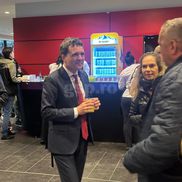 Nicușor Dan fost prezentă la România – Bosnia-Herțegovina, meci din preliminariile pentru Campionatul Mondial din 2026. FOTO: Ionuț Iordache (GSP.RO)