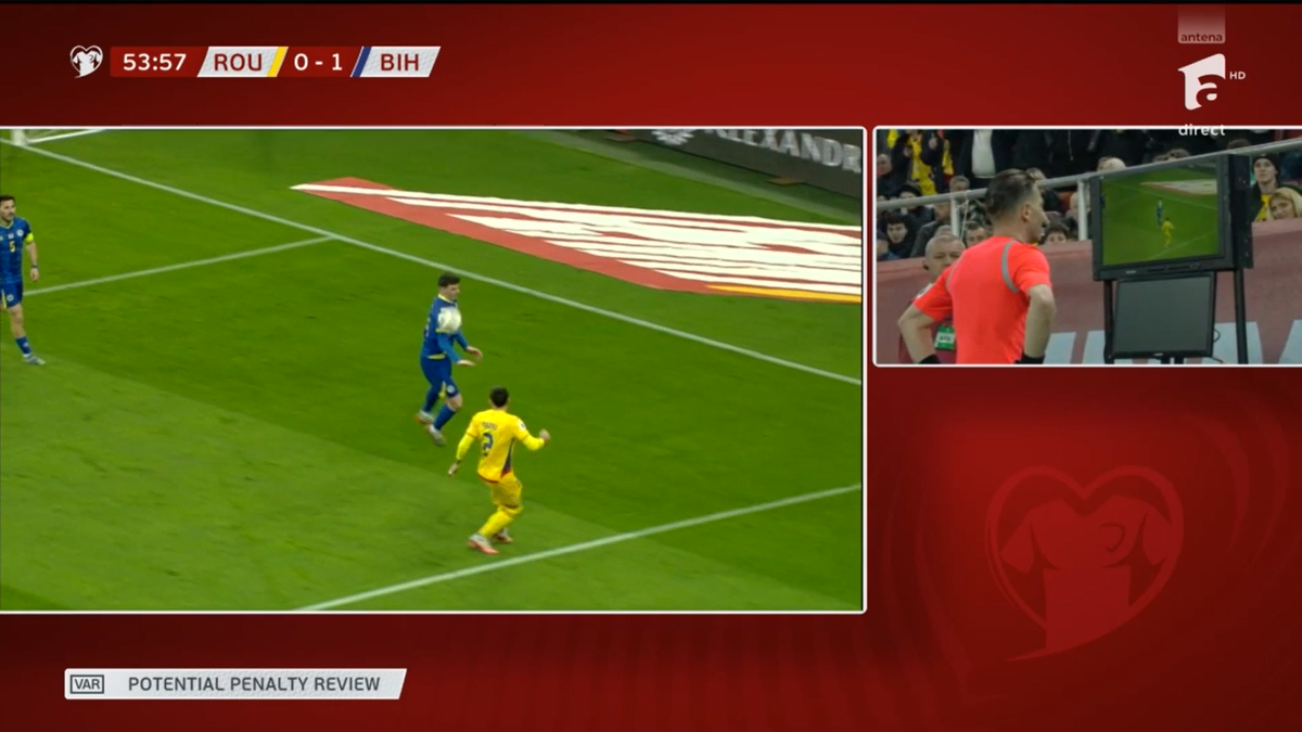 Decizie SCANDALOASĂ » Arbitrul a șocat la România - Bosnia: verdictul specialistului pentru GSP
