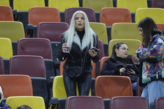 Laura Vicol, prezentă la România - Bosnia. FOTO: GSP