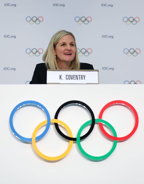 Kirsty Coventry după alegerea sa în fruntea CIO FOTO Iamgo Images