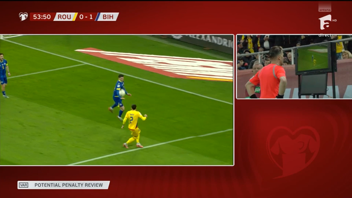 Decizie SCANDALOASĂ » Arbitrul a șocat la România - Bosnia: verdictul specialistului pentru GSP