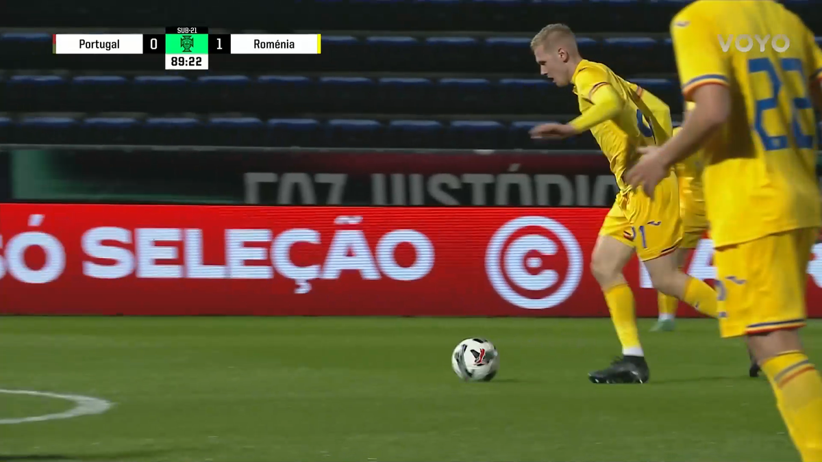 Victorie pentru România U21 împotriva Portugaliei U21 » Un gol senzațional a decis meciul