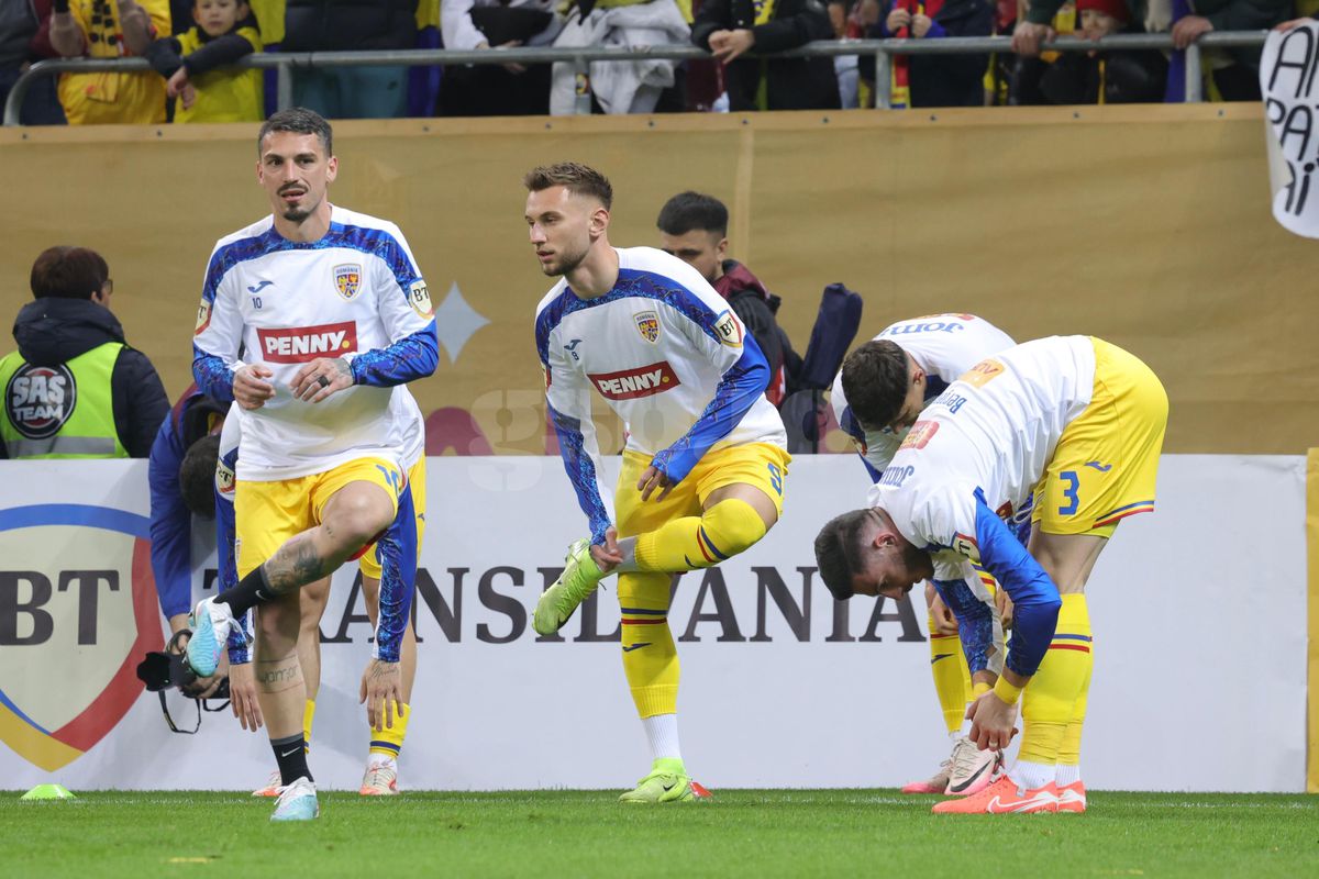 România - Bosnia, imagini de la încălzirea „tricolorilor”