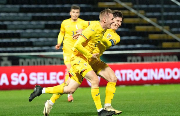 Victorie pentru România U21 împotriva Portugaliei U21 » Un gol senzațional a decis meciul