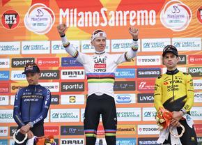 Reacția lui Tadej Pogacar după ce a câștigat Milano-San Remo: „Pentru o secundă am crezut că s-a terminat totul”