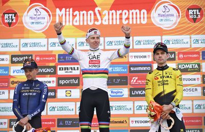 Reacția lui Tadej Pogacar după ce a câștigat Milano-San Remo: „Pentru o secundă am crezut că s-a terminat totul”