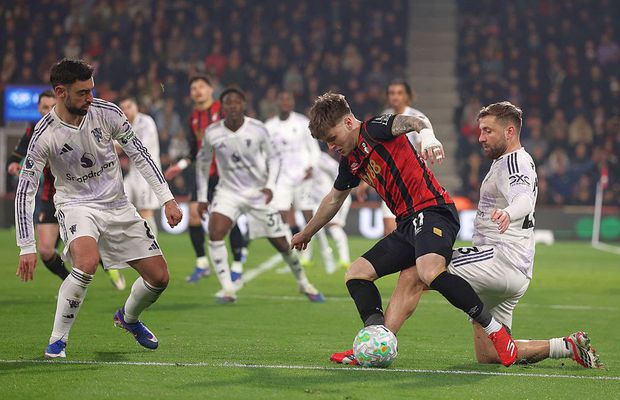 Manchester United și Bournemouth au dat recital: 4 goluri, cartonaș roșu și decizii controversate