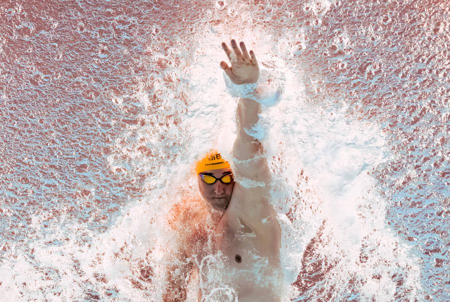 Cameron McEvoy în apă FOTO Imago Images Cum și-a transformat cariera Cameron McEvoy, înotătorul australian care deține recordul mondial la 50 metri liber