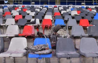 Dezastru pe Ghencea! Cum arată stadionul, la 3 zile după CSA Steaua - Dinamo 2-0: scaune topite și rupte