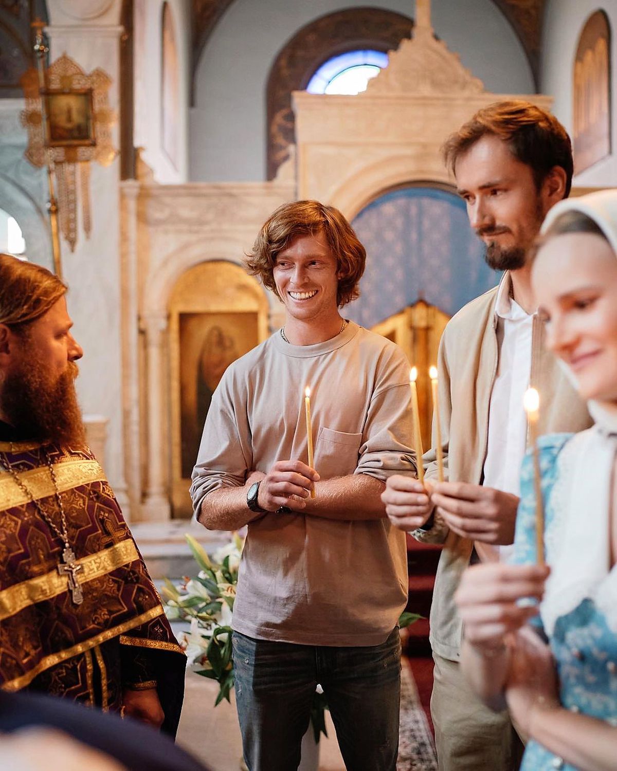 Daniil Medvedev și-a botezat fetița! Nașul Andrey Rublev: „Trebuie să mă rog pentru ea zilnic"